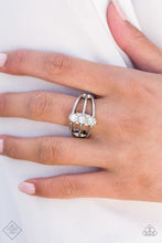 Load image into Gallery viewer, Paparazzi Triple Crown White Ring