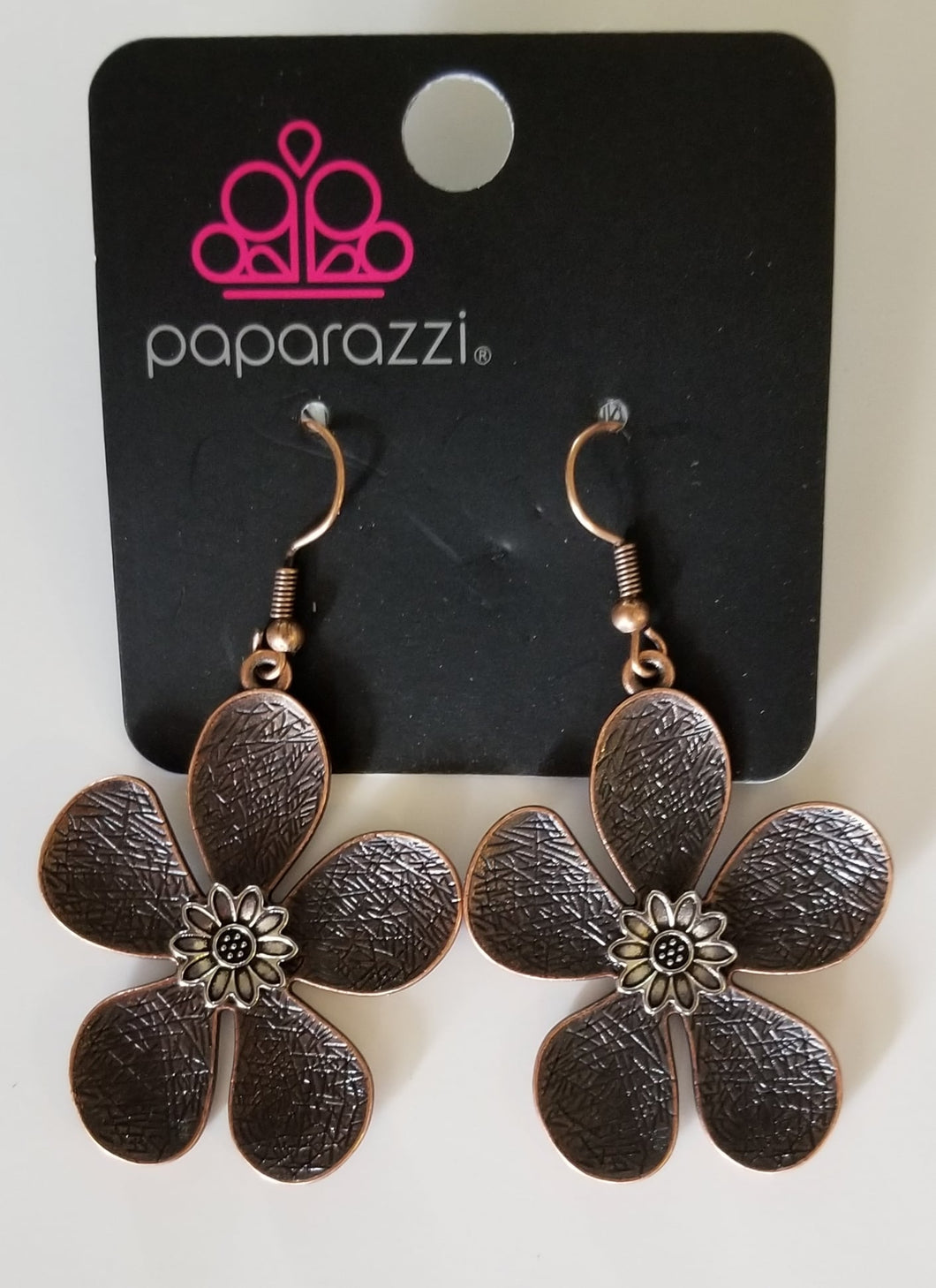 Paparazzi Fresh Florals Copper Earring