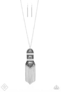 Paparazzi Tassel Tycoon White Necklace
