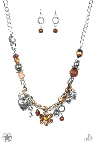 Paparazzi Charmed, I Am Sure - Brown Necklace