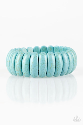 Paparazzi Peacefully Primal - Blue Bracelet