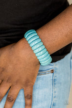 Load image into Gallery viewer, Paparazzi Peacefully Primal - Blue Bracelet