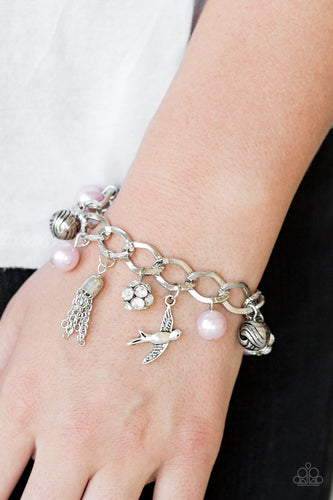 Paparazzi Lady Love Dove - Pink Bracelet