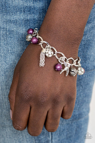 Paparazzi Lady Love Dove - Purple Bracelet