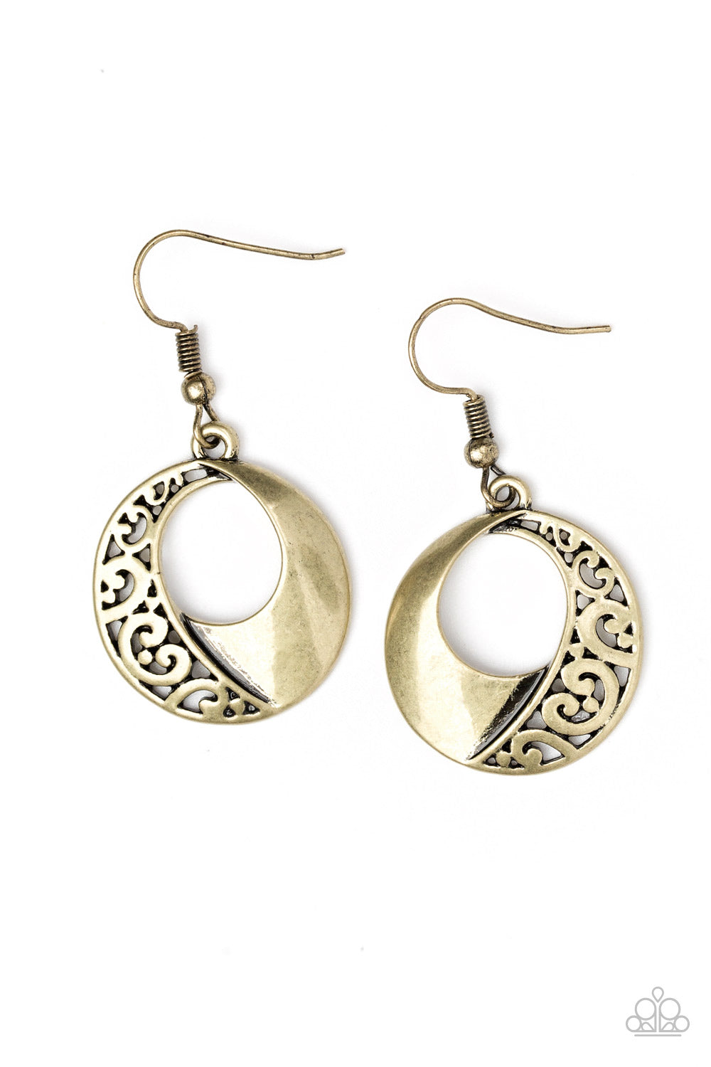 Paparazzi Eastside Excursionist - Brass Earring