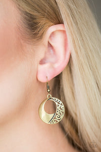 Paparazzi Eastside Excursionist - Brass Earring