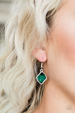 Load image into Gallery viewer, Paparazzi Glow It Up - Green Earrings 