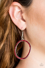 Load image into Gallery viewer, Paparazzi Stoppin Traffic - Red Earring