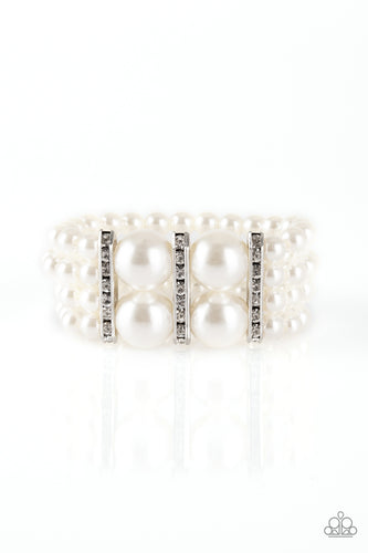 Paparazzi Romance Remix - White Bracelet 