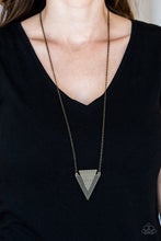 Load image into Gallery viewer, Paparazzi Ancient Arrow Brass Necklace