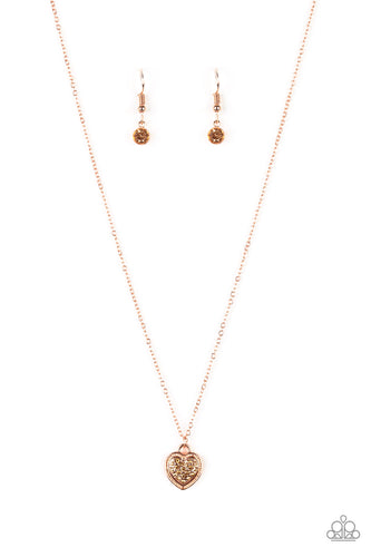 Paparazzi Fierce Flirt - Copper Necklace