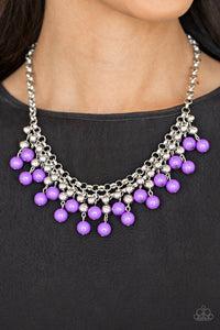 Paparazzi Friday Night Fringe - Purple Necklace