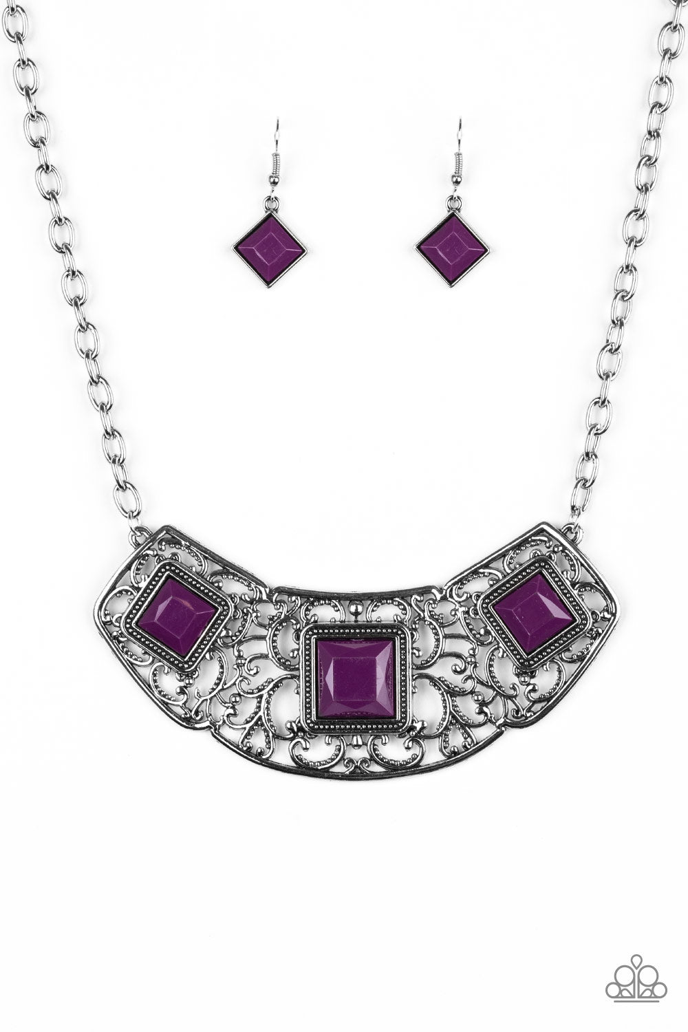 Paparazzi Feeling Inde-PENDANT - Purple Necklace