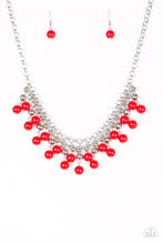 Load image into Gallery viewer, Paparazzi Friday Night Fringe - Red Necklace