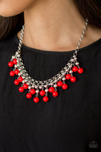 Load image into Gallery viewer, Paparazzi Friday Night Fringe - Red Necklace