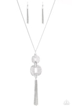 Load image into Gallery viewer, Paparazzi Timelessly Tasseled Necklace - Silver