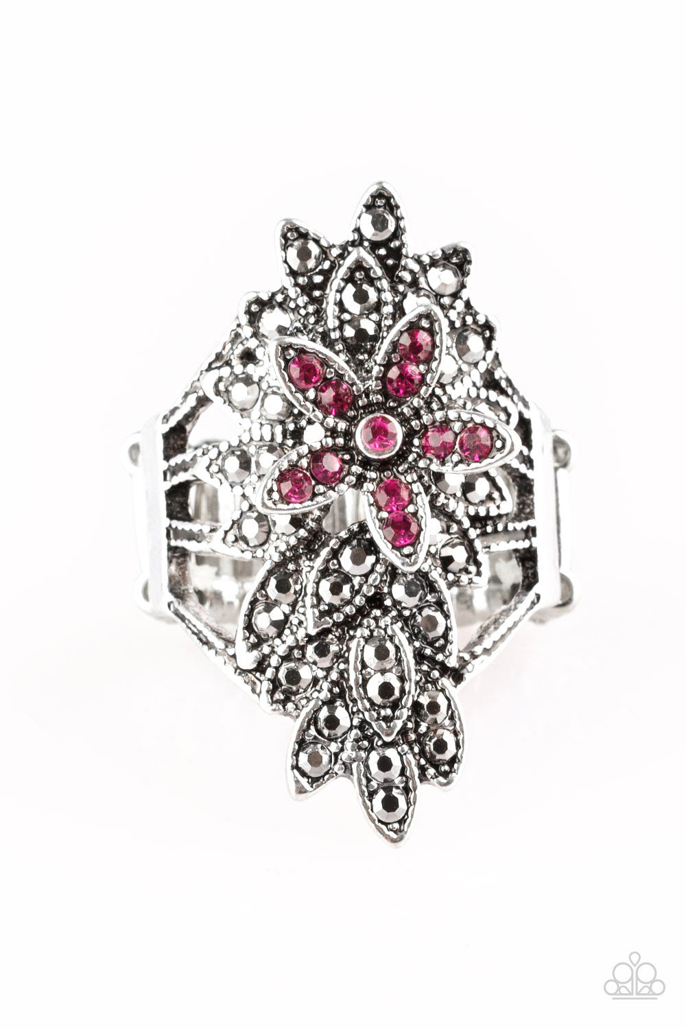 Paparazzi Formal Floral - Pink Ring