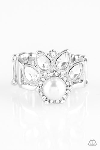 Paparazzi Crown Coronation - White Ring