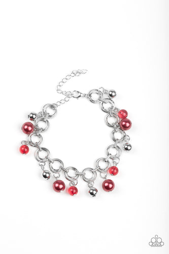 Paparazzi Fancy Fascination - Red Bracelet