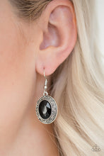 Load image into Gallery viewer, Paparazzi East Side Etiquette - Black Earring