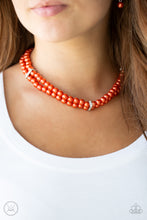 Load image into Gallery viewer, Paparazzi Put On Your Party Dress - Orange Necklace