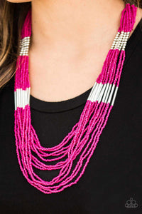 Paparazzi Let It Bead Pink Necklace