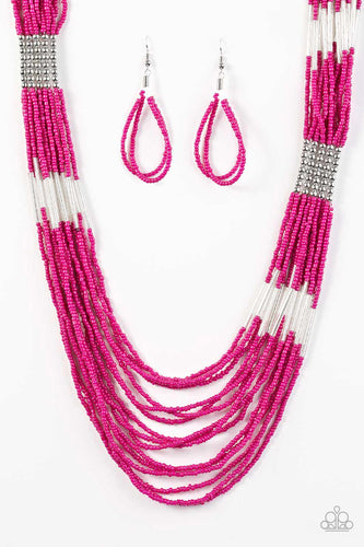 Paparazzi Let It Bead Pink Necklace