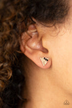 Load image into Gallery viewer, Paparazzi Pyramid Paradise - Black Earring