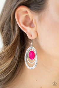 Paparazzi Seaside Spinster Pink Earring