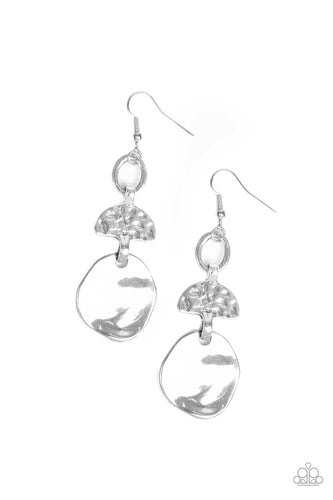 Paparazzi Melting Pot - Silver Earrings