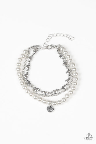 Paparazzi Love Like You Mean It - White Bracelet