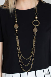 Paparazzi Rebels Have More Fun - Brass Necklace