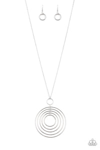 Paparazzi Running Circles In My Mind - Silver Necklace