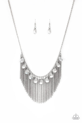 Paparazzi Bragging Rights - Silver Necklace