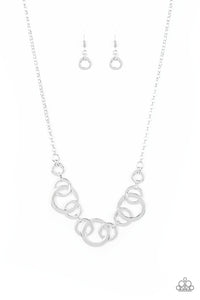Paparazzi Going In Circles Silver Necklace