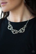 Load image into Gallery viewer, Paparazzi Going In Circles Silver Necklace