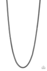 Paparazzi First Rule Of Fight Club - Black Urban Necklace