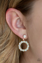 Load image into Gallery viewer, Paparazzi Diamond Halo - Gold Earring