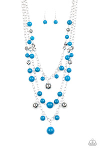 Paparazzi The Partygoer Blue Necklace