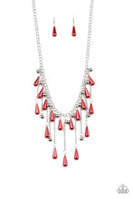 Load image into Gallery viewer, Paparazzi Fleur de Fringe - Red Necklace 