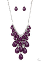 Load image into Gallery viewer, Paparazzi Shop Til You TEARDROP - Purple Necklace