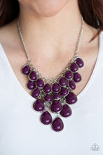 Load image into Gallery viewer, Paparazzi Shop Til You TEARDROP - Purple Necklace