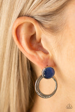 Load image into Gallery viewer, Paparazzi Glow Roll - Blue Earrings