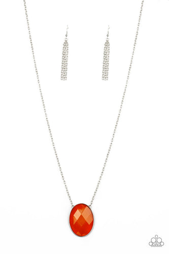 Paparazzi Intensely Illuminated - Orange Necklace