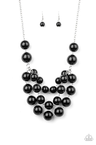 Paparazzi Miss Pop-YOU-larity Black Necklace