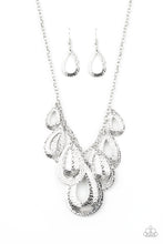 Load image into Gallery viewer, Paparazzi Teardrop Tempest - Silver Necklace