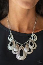 Load image into Gallery viewer, Paparazzi Teardrop Tempest - Silver Necklace