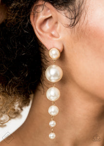 Paparazzi Living a WEALTHY Lifestyle Gold Post Earring - October 20 Fashion Fix