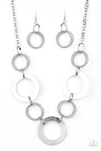  Paparazzi Ringed in Radiance - Silver Necklace