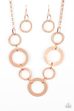 Load image into Gallery viewer, Paparazzi Ringed in Radiance - Copper Necklace